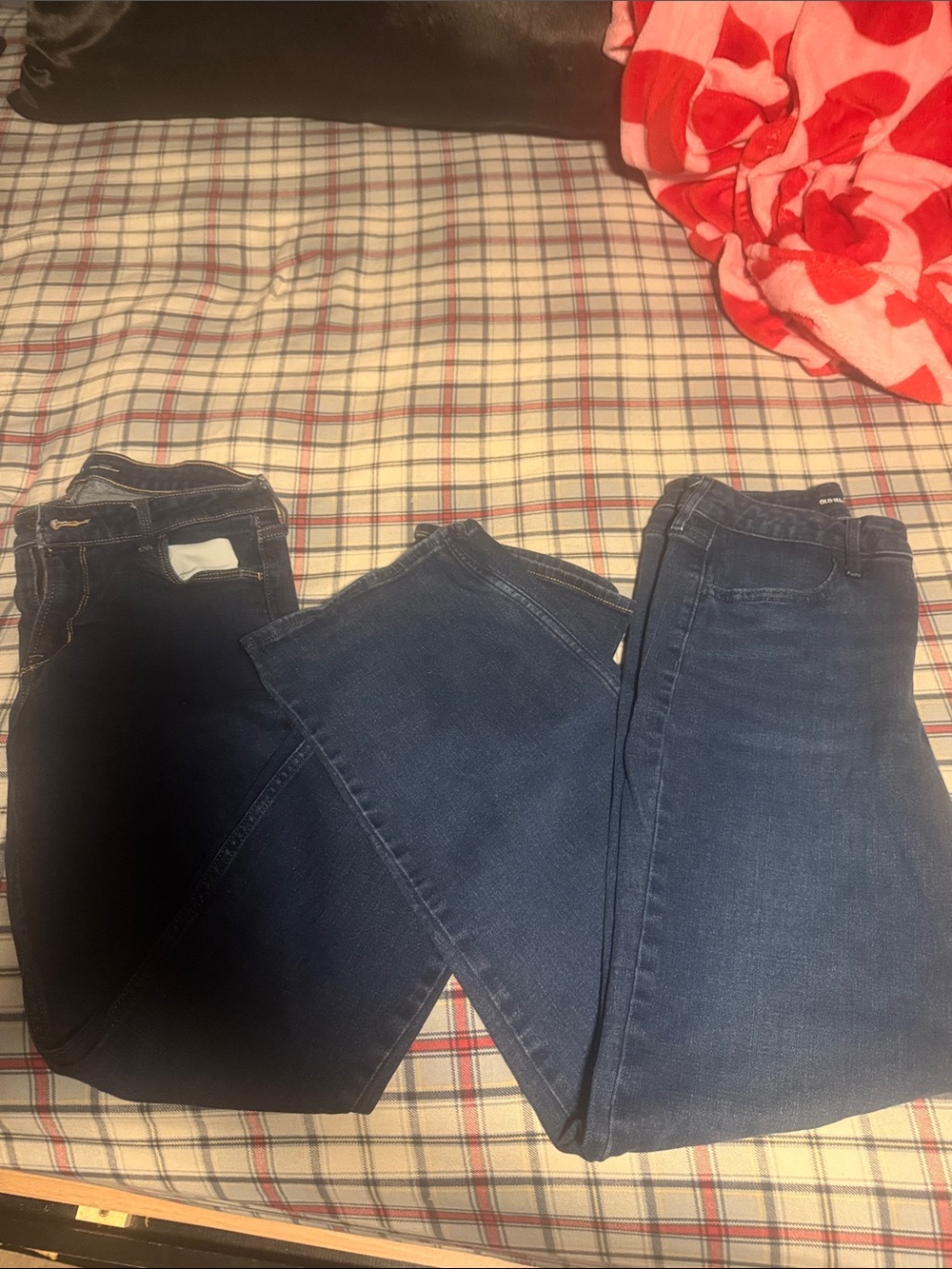 Old Navy Women's Dark Blue Jeans - duo Pair
